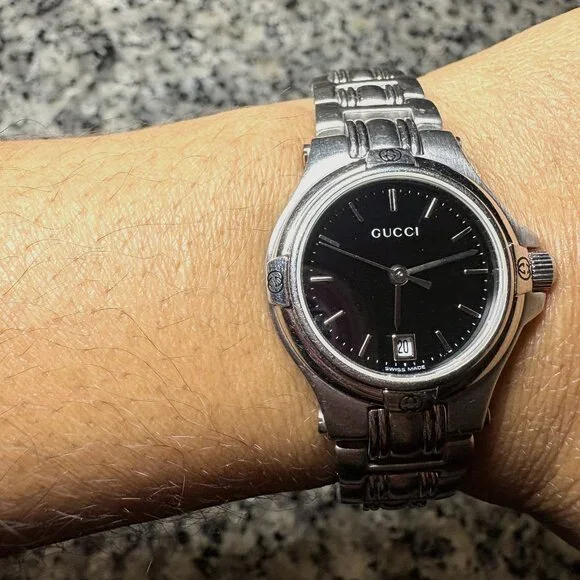 RARE Women's Gucci G-Logo Watch Stainless Steel - Picture 1 of 9